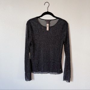NWT Victoria’s Secret Glitter Mesh Top